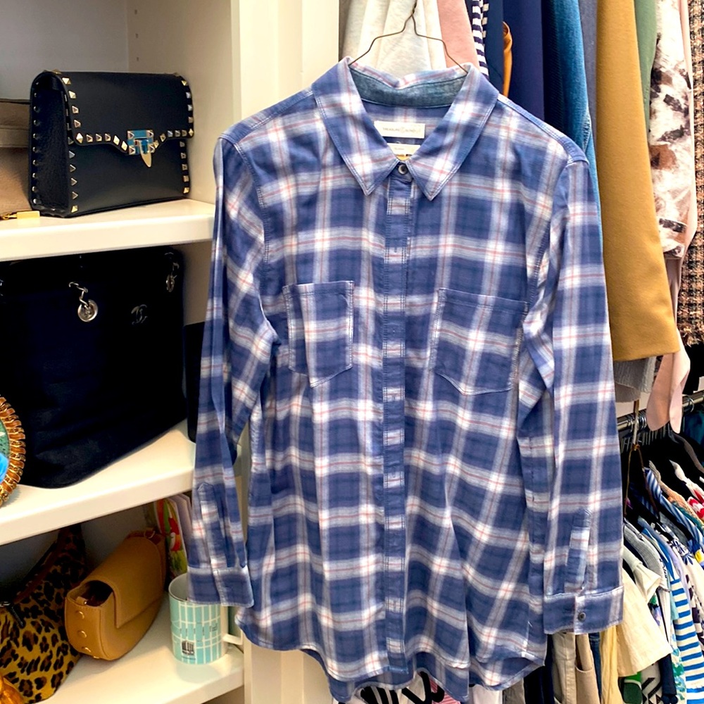 Great plaid shirt for denim from Nordstrom's